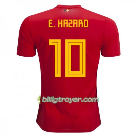 Billige Fotballdrakter Belgia E.Hazard 10 VM 2018 Hjemmedraktsett
